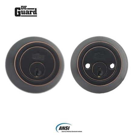 Deguard :Dbl. Deadbolt ORB KW1 DDB02-ORB-KW1